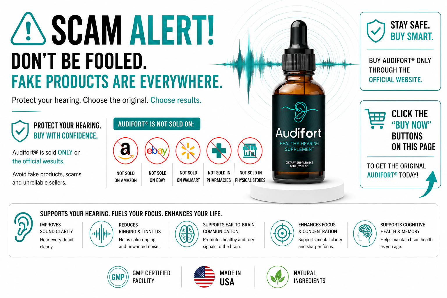 Is Audifort legitimate — independent scam alert verification 2026